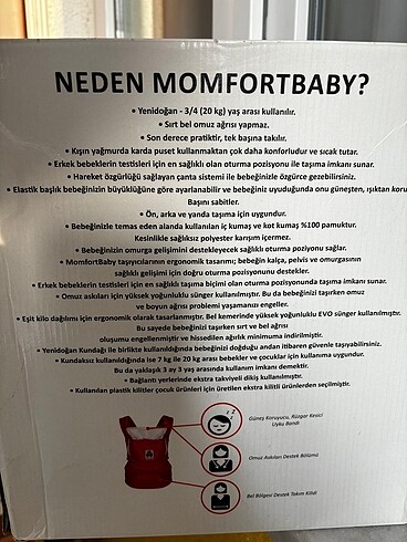 Beden Çok az kullanılmış ergonomik kanguru