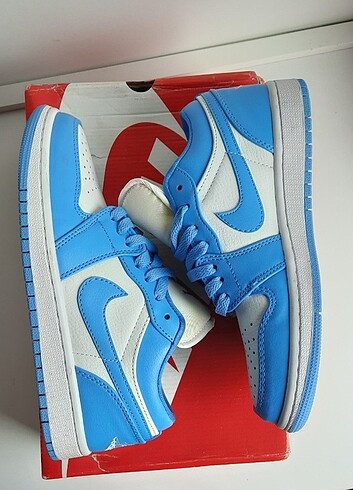 38 Beden mavi Renk Nike Air Jordan 1 Low University Blue