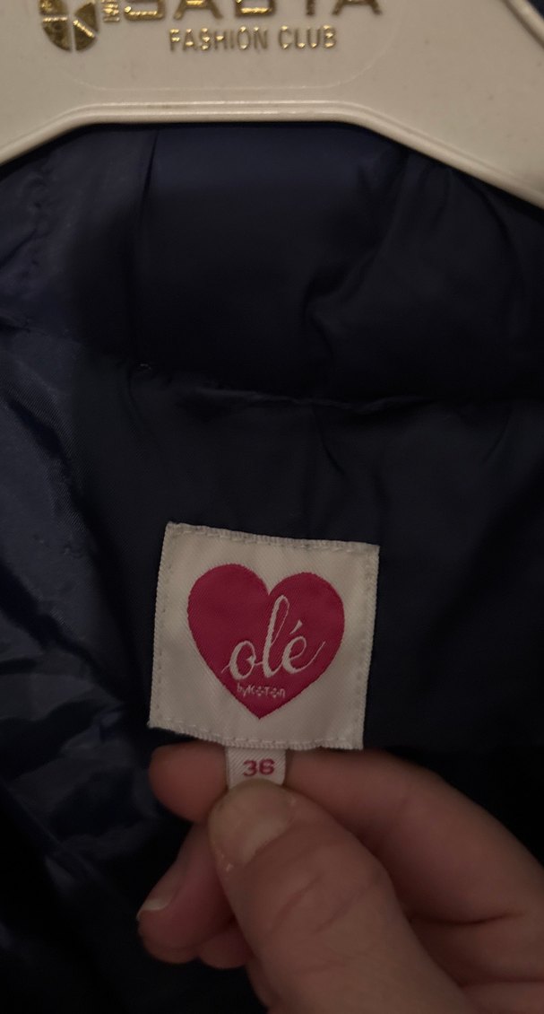 Düğmeli Lacivert Kadın Mont - Görsel 2