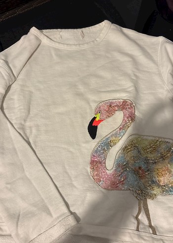 Kız Çocuk Baskılı Uzun Kollu Tişört - Görsel 2