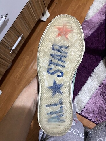37 Beden yeşil Renk Yeşil bilekli converse