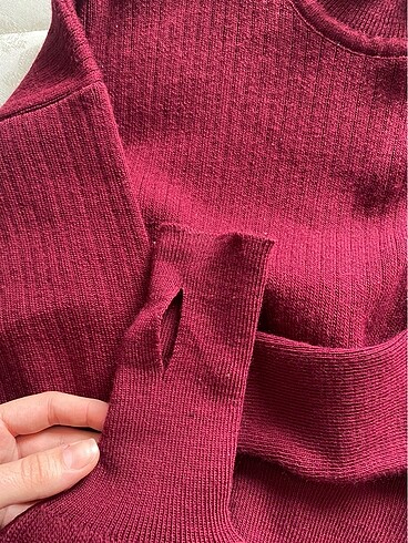 Diğer Bordo kol detaylı alt üst takım