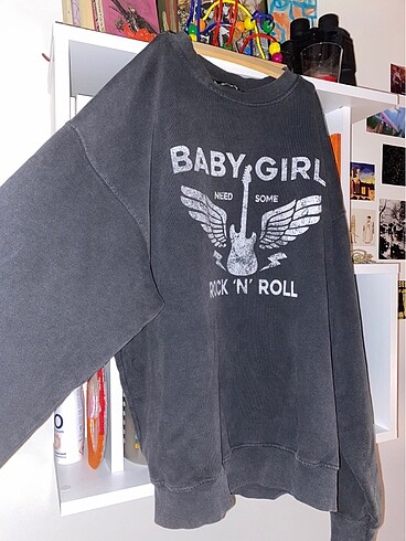 gri oversize sweatshirt