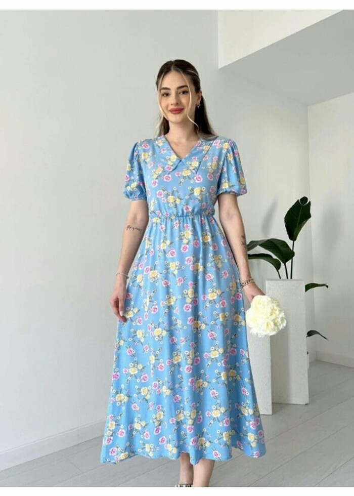 Bebe mavi elbise - Görsel 3