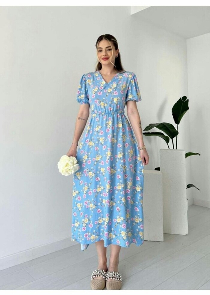 Bebe mavi elbise - Görsel 4