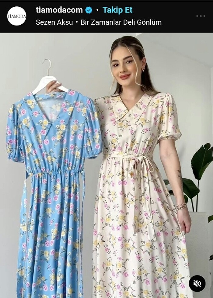 Çiçek detayli elbise - Görsel 2