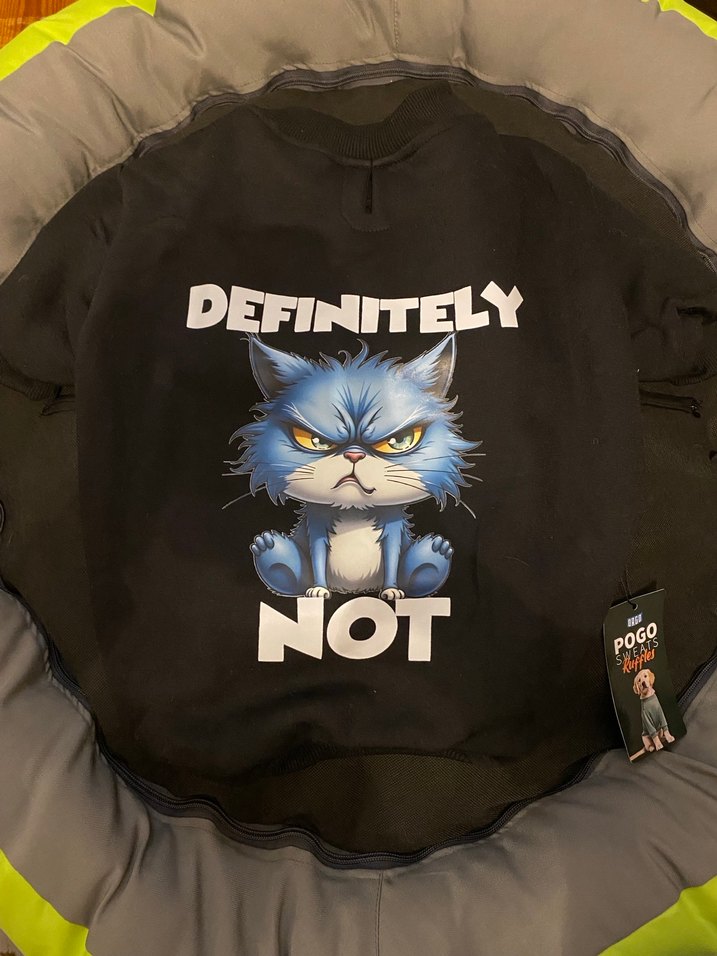 Gri Baskılı Şişme Kedi Kıyafeti - Görsel 2