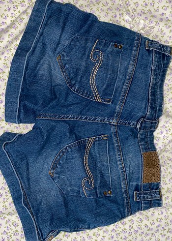 Düğmeli Kadın Midi Denim Şort - Görsel 2