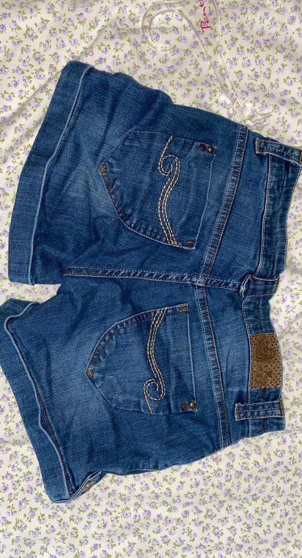 Düğmeli Kadın Midi Denim Şort - Görsel 2