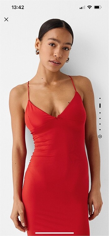 xs Beden Bershka uzun elbise