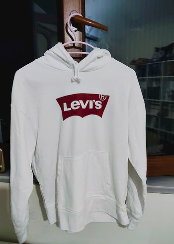 Levis Levi S Beyaz Kapusonlu Sweatshirt