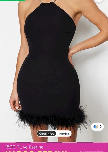 siyah kisa elbise - Görsel 2