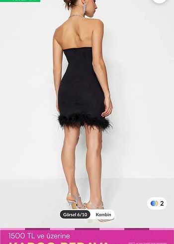siyah kisa elbise - Görsel 3