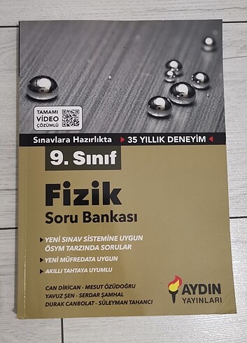 9. sınıf fizik soru bankası Aydın Yayınları