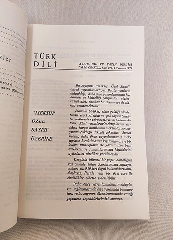 Türk Dili Mektup Özel Sayısı
