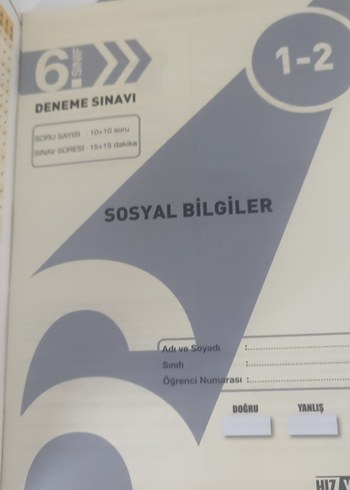 Sosyal Bilgiler 30 Aylık Genel Deneme Kitabı - Görsel 2