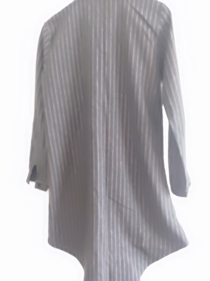 Düğmeli Siyah Uzun Kollu Kadın Gömlek - Görsel 2