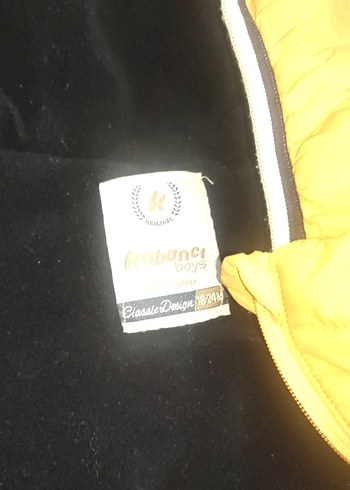 Parlak Sarı Fermuarlı Erkek Çocuk Mont - Görsel 2