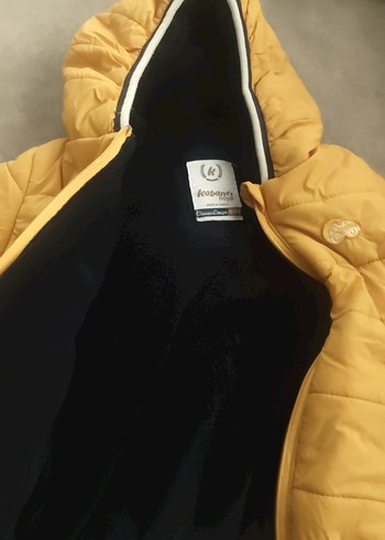 Parlak Sarı Fermuarlı Erkek Çocuk Mont - Görsel 3