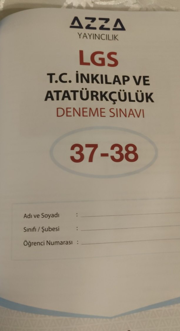 T.C. İnkılap Tarihi ve Atatürkçülük 40 Deneme Kitabı - Görsel 3