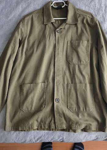 Düğmeli Bej Erkek Keten Ceket - Görsel 3