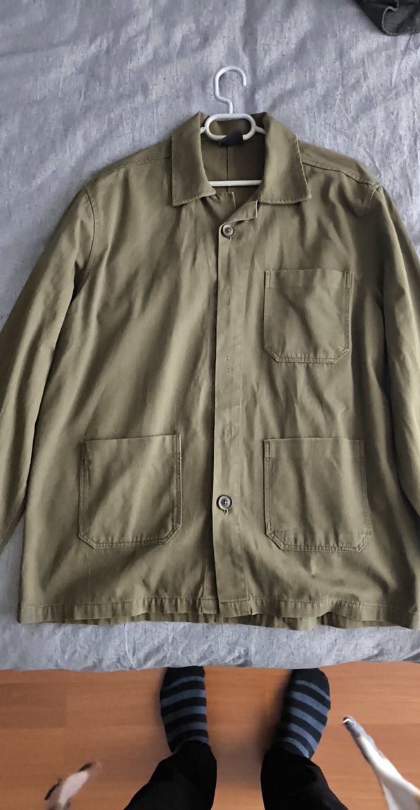 Düğmeli Bej Erkek Keten Ceket - Görsel 3