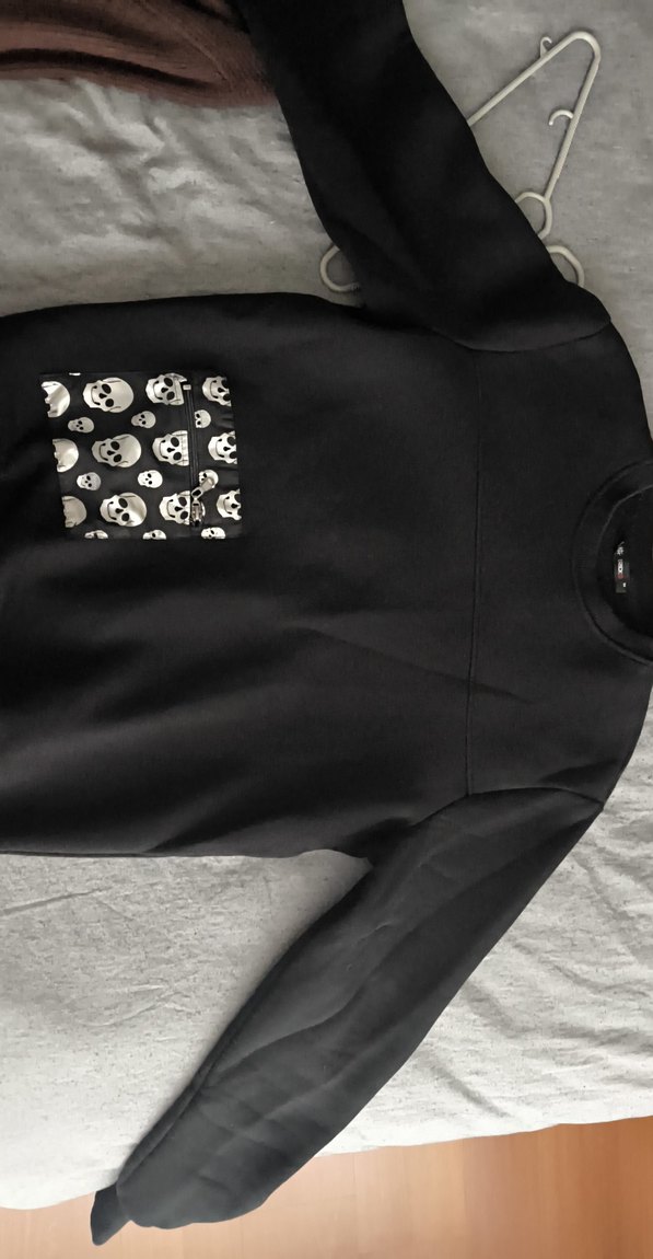 Siyah Desenli Sweat - Görsel 2