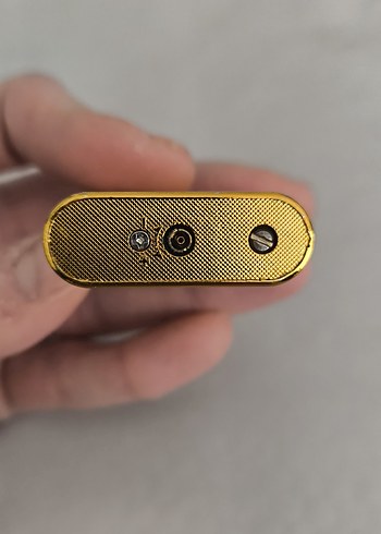 Altın Renkli Vintage Çakmak - Görsel 4