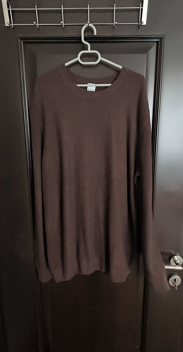 Kadın Kahverengi Triko Bisiklet Yaka Kazak - Görsel 2