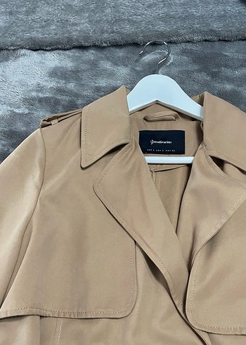 Bej Kadın Trençkot - Görsel 2