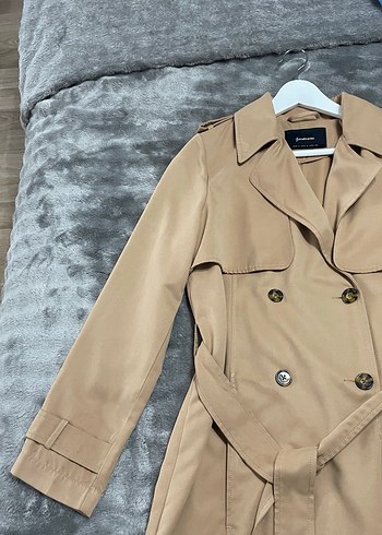 Bej Kadın Trençkot - Görsel 3