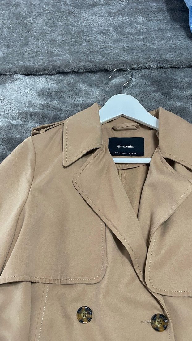 Bej Kadın Trençkot - Görsel 2