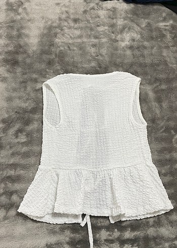 Bohem Örgü Kolsuz Yelek - Görsel 2