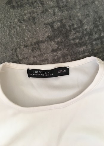 Diğer Kadın Beyaz Uzun Kollu Crop Top