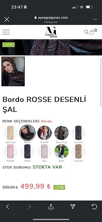 Diğer Desenli şal