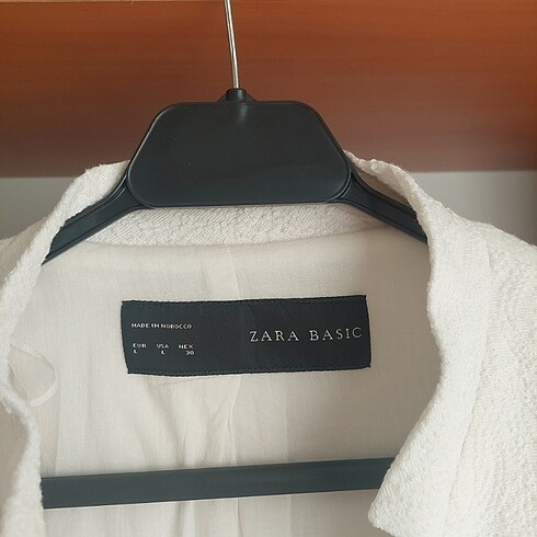 Zara Zara ekru/ beyaz blazer ceket astarlı işlemeli