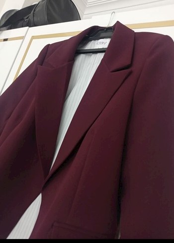Fred Perry Bordo Düğmeli Kadın Blazer Ceket