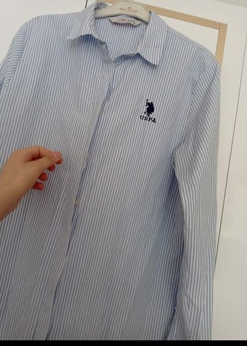 U.S Polo Assn. uspa Uzun Kollu Pamuklu Kadın Gömlek
