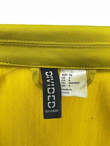 36 Beden sarı Renk H&M Ceket İndirimli.