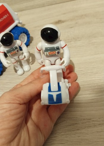 sunman Uzay Temalı Beyaz Oyuncak Roket ve Araç - Görsel 6