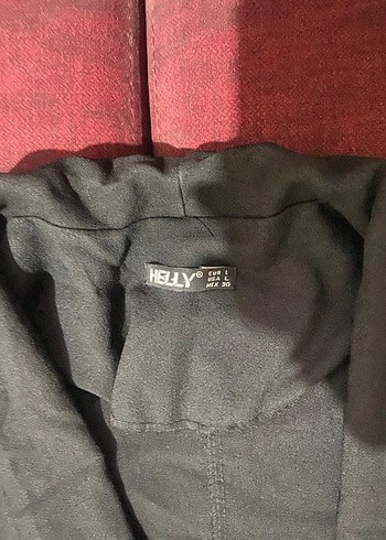 Düğmeli Siyah Midi Hamile Kaban - Görsel 2