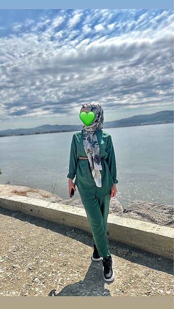 Tesettür keten takım