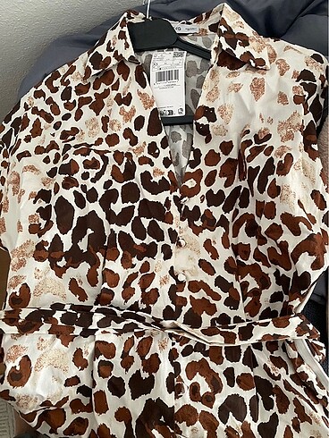 xs Beden Leopar elbise
