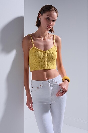Beymen Join us crop bluz