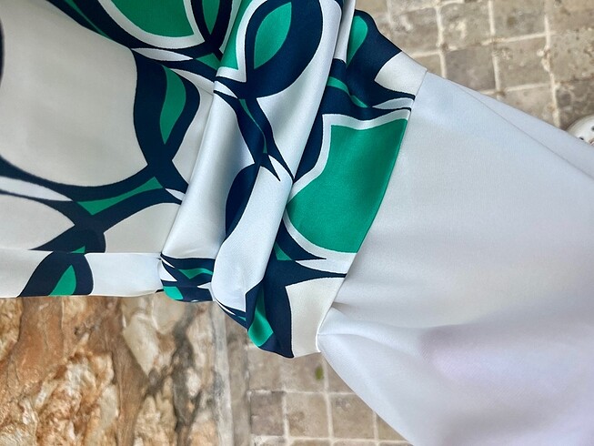 İpek saten elbise - Görsel 5