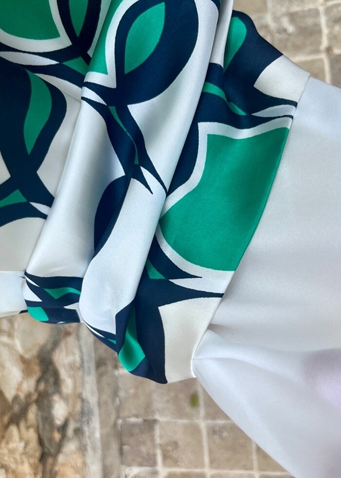 İpek saten elbise - Görsel 5