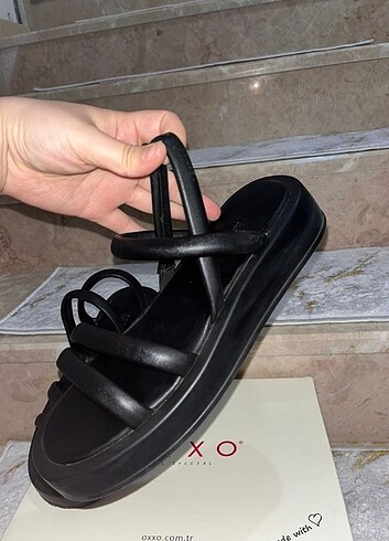 oxxo Oxxo siyah bantlı sandalet 