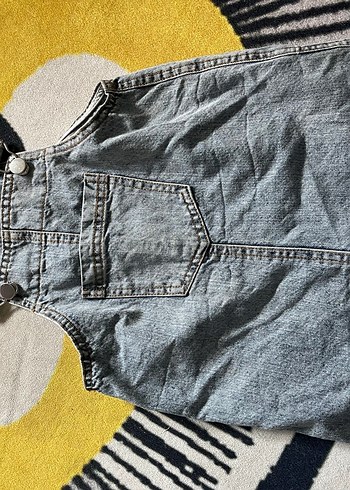 6 Yaş Beden Ünisex Geniş Kesim Denim Tulum