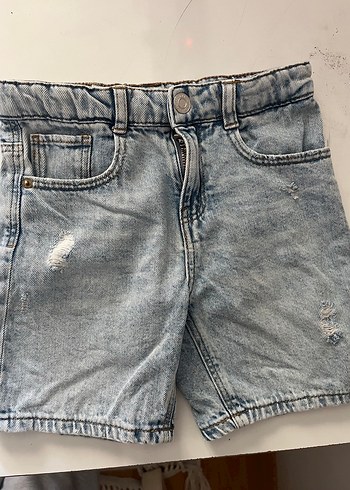 Zara Erkek Çocuk buz mavisi Şort Rahat Kesim