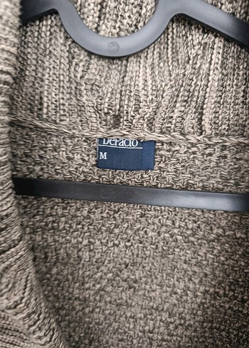 Erkek Kahverengi Triko Hırka, Rahat Kesim - Görsel 7